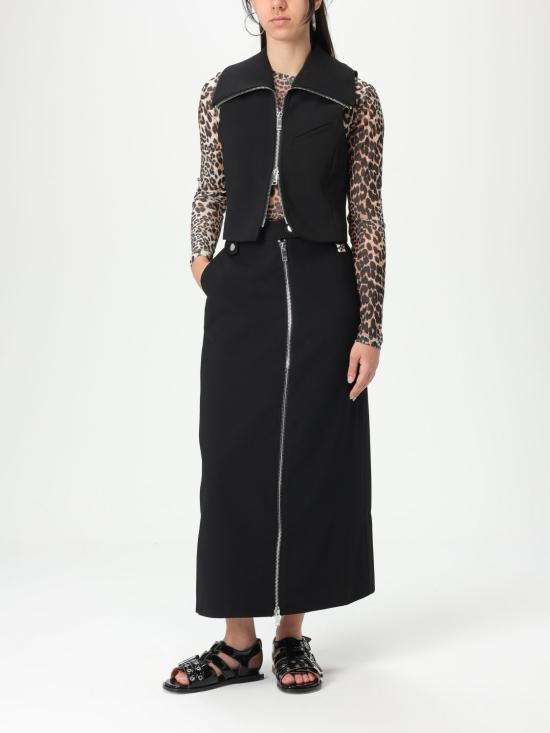 25SS 가니 베스트 W0189 099 Black - GANNI