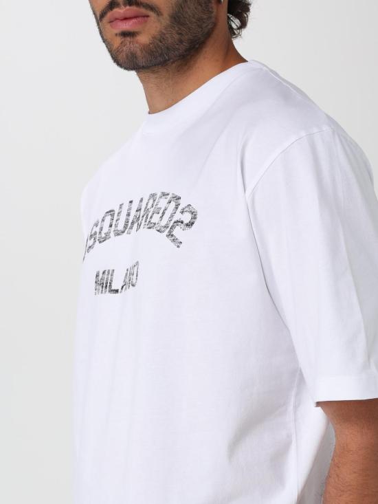 25FW 디스퀘어드2 반팔 티셔츠 S74GD1476D20020 961 White - DSQUARED2