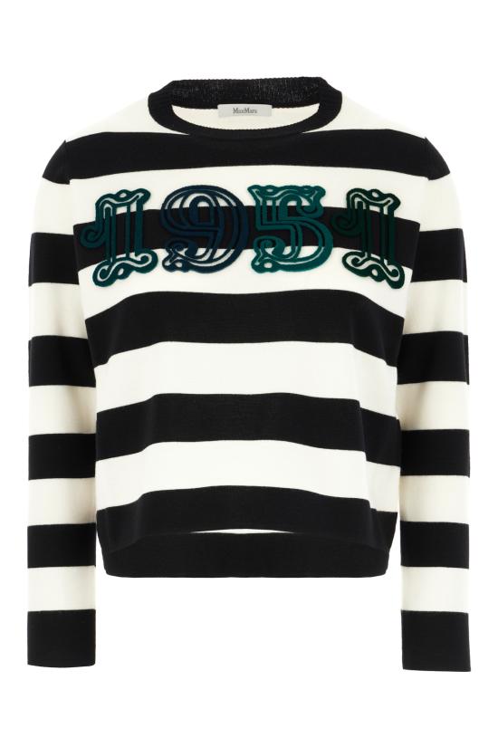 25FW 막스마라 스웨터 VITERBO 007 BIANCO NERO