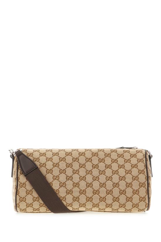 25FW 구찌 캔버스 스몰 보스턴 백   834455FAEPT 9753 EBONY COCOA VRV - GUCCI