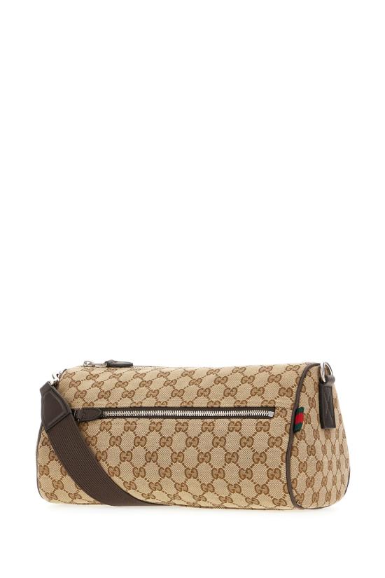 25FW 구찌 캔버스 스몰 보스턴 백   834455FAEPT 9753 EBONY COCOA VRV - GUCCI