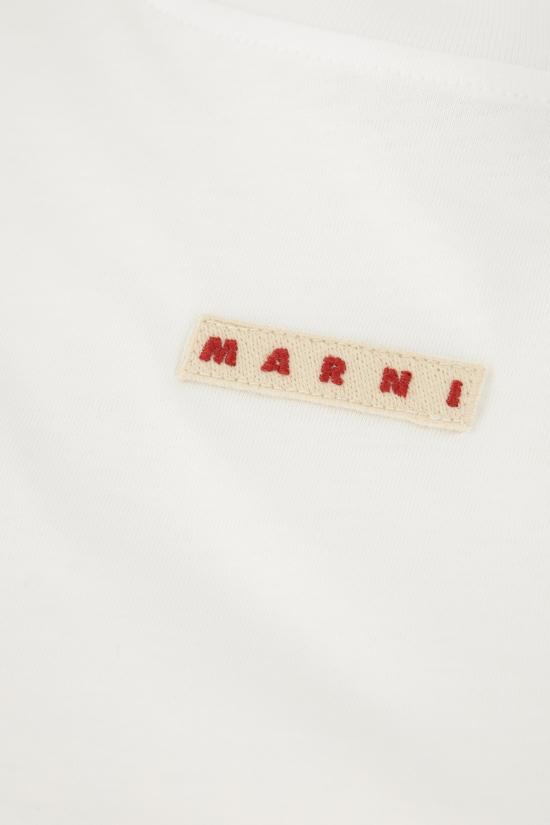 25FW 마르니 반팔 티셔츠 THJE0293X1UTCZ57 00W01 LILY WHITE - MARNI