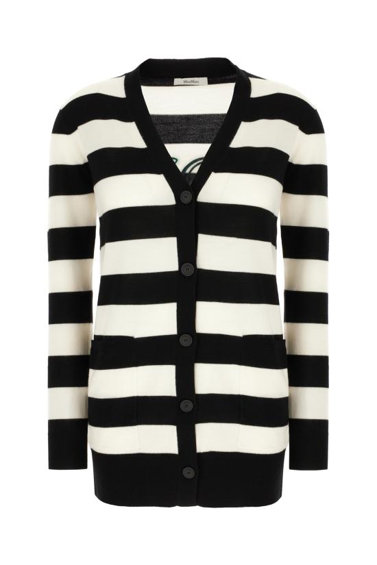 25FW 막스마라 가디건 FIEMME 007 BIANCO NERO