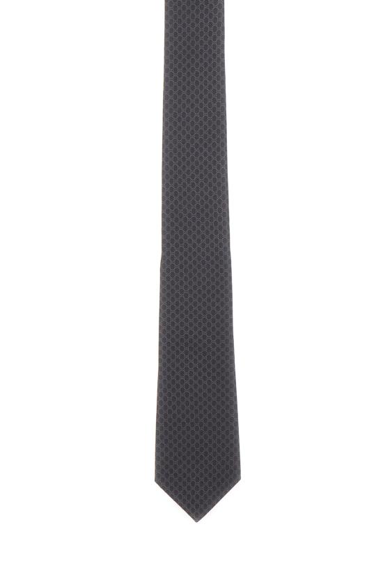 26FW 구찌 GG 실크 자카드 타이 8361324E009 1200 GRAPHITE - GUCCI