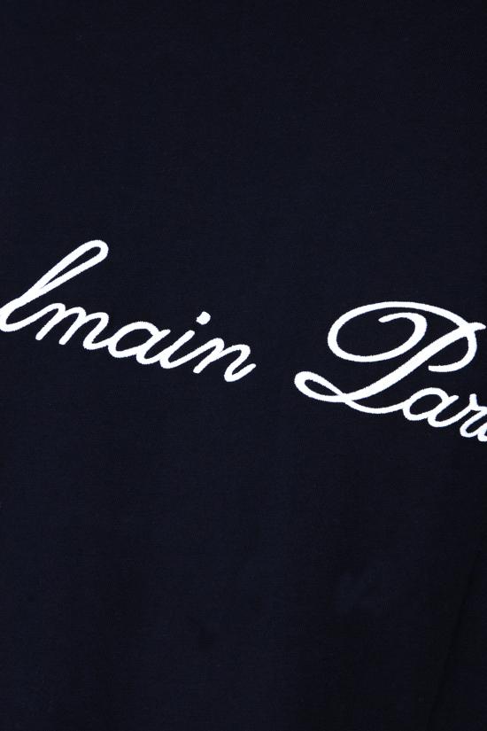 25FW 발망 반팔 티셔츠 FH1EG000BC68 SIV MARINE BLANC - BALMAIN