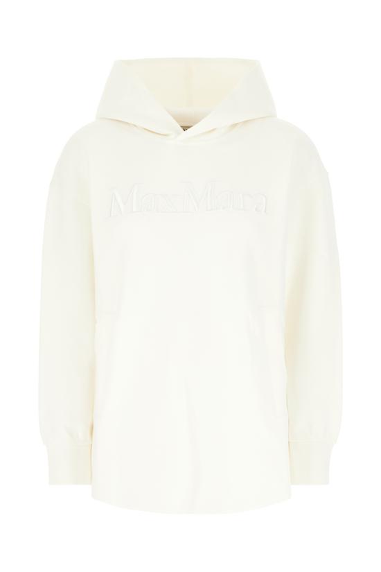 25FW 에스막스마라 후드 티셔츠 VISIERA 001 Bianco