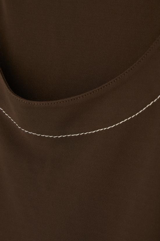 25FW 토리버치 민소매 티셔츠 170770 211 Marrone - TORY BURCH