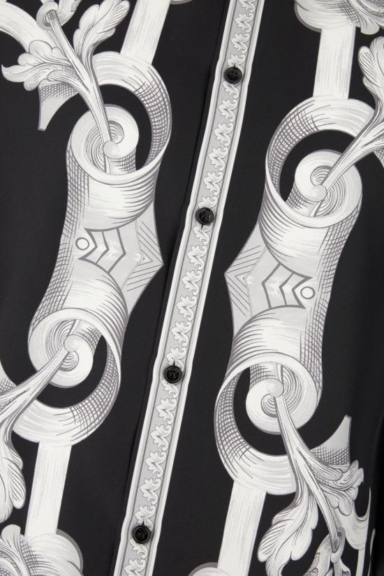 25FW 베르사체 긴팔 셔츠 10194381A14713 5B950 BLACK SILVER - VERSACE