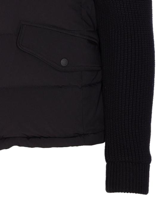 25FW 무레르 포스콜로 KNM 패디드 봄버 니트 자켓 FOSCOLOKNMU0001 Black - MOORER