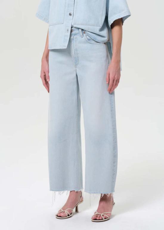  에이골디 데님 팬츠 아골드 로우 커브 프레이 진 - AGOLDE