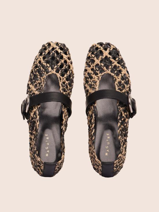  매과이어 뮬/슬리퍼 맥과이어 아베이로 내추럴 우븐 발레리나 - MAGUIRE