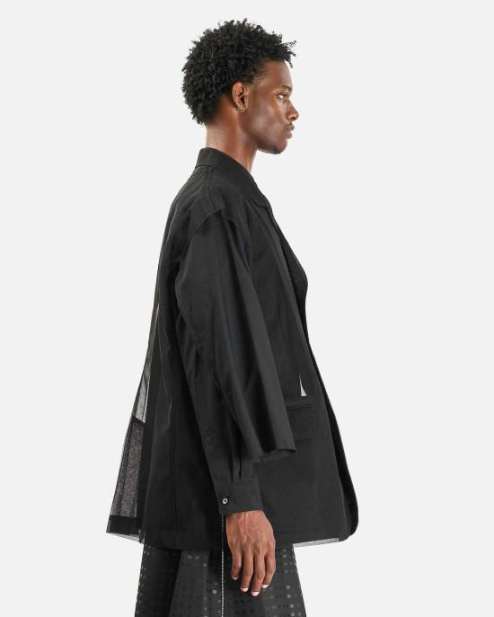  꼼데가르송 자켓 블랙 Comme Des Garçons 메쉬 조끼 - COMME DES GARCONS