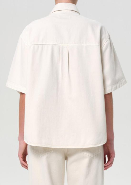  에이골디 반팔 티셔츠 아골데 에노라 하이 로우 셔츠 - AGOLDE