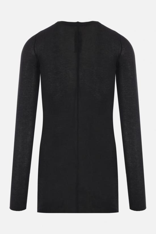 25FW 릭 오웬스 긴팔 티셔츠 RU02E1250RC09 Black - RICK OWENS