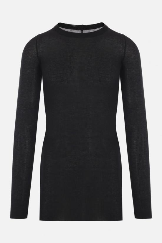 25FW 릭 오웬스 긴팔 티셔츠 RU02E1250RC09 Black