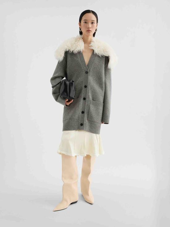 25FW 질샌더 가디건 J02HP0043 030 GREY - JIL SANDER