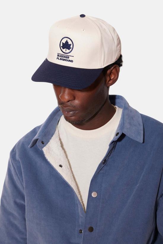  블루&크림 볼캡 블리커 플레이그라운드 스냅백 크림/네이비 - BLUE&CREAM