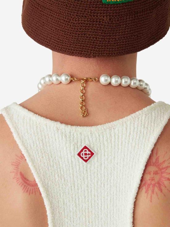 25SS 카사블랑카 긴팔 셔츠 MS25KW931 01White WHITE - CASABLANCA