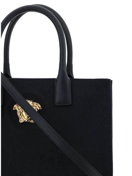 26SS 베르사체 La Medusa 라 메두사 캔버스 토트백  10058611A03095 1B00V Black - VERSACE