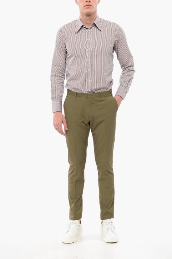  꼬르넬리아니 스트레이트 팬츠 255Z35 2564534 033 Military Green - CORNELIANI