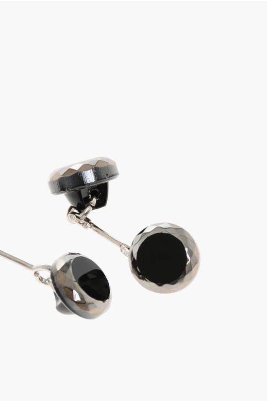  꼬르넬리아니 커프스 링크/타이 홀더 79HG99 7120535 020 Black - CORNELIANI