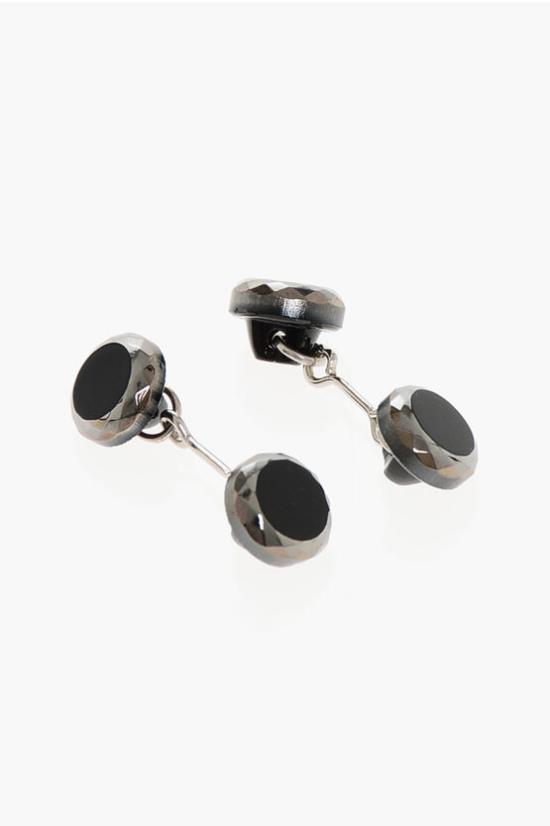  꼬르넬리아니 커프스 링크/타이 홀더 79HG99 7120535 020 Black - CORNELIANI