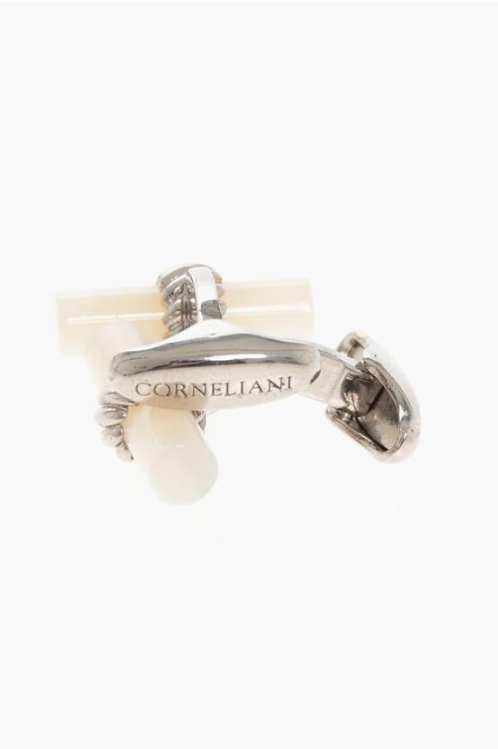  꼬르넬리아니 커프스 링크/타이 홀더 79TG31 7120541 004 White - CORNELIANI