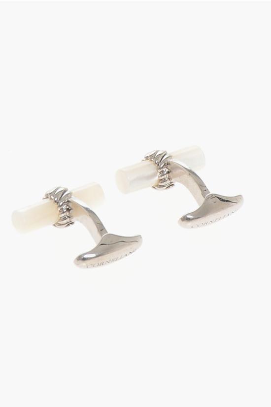  꼬르넬리아니 커프스 링크/타이 홀더 79TG31 7120541 004 White - CORNELIANI