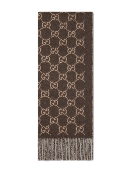 26FW 구찌 GG 캐시미어 스카프 812317 4GABX 2579 BEIGE DOM
