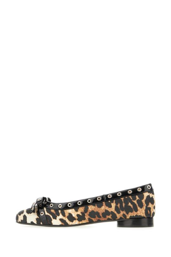 25SS 가니 플랫 슈즈 S31094929 842 LEOPARD PRINT - GANNI
