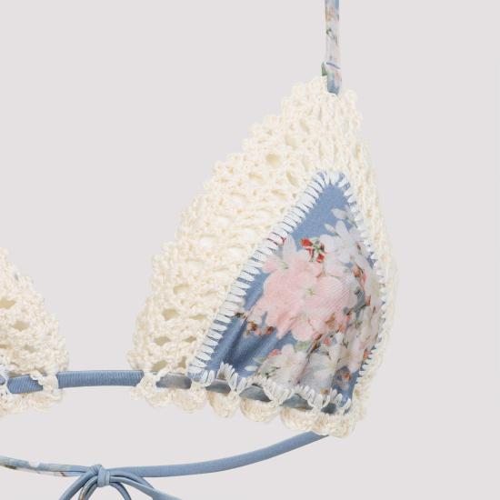 25FW 짐머만 비키니 수영복 4141WSS255 TEAL BLUE BOTANICAL FLORAL - ZIMMERMANN