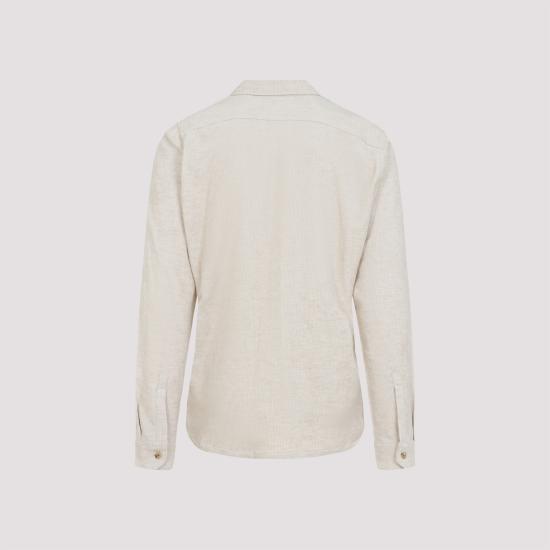 25FW 릭 오웬스 긴팔 셔츠 RU02E1292 MLC 21 NATURAL - RICK OWENS