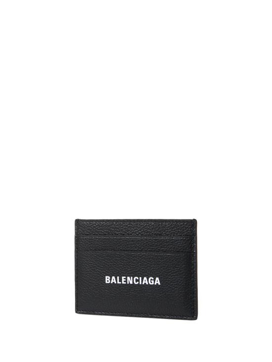 25FW 발렌시아가 캐쉬 카드 홀더  594309 1IZI3 1090 BLACK L WHITE - BALENCIAGA