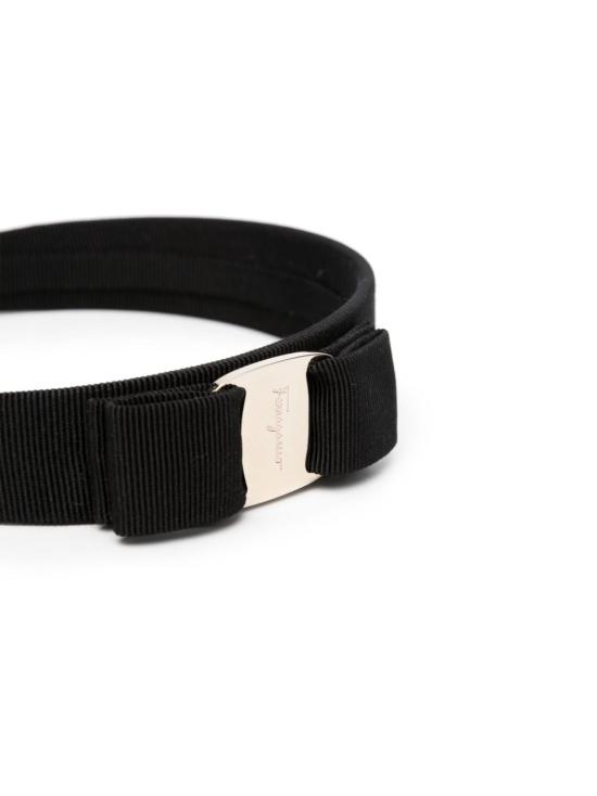 25FW 살바토레 페라가모 헤어 액세서리 344311 0572738 NERO ORO - SALVATORE FERRAGAMO