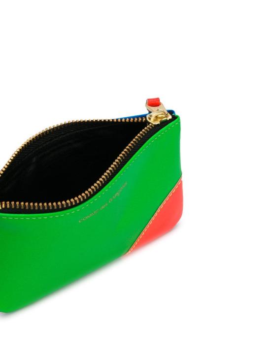 25FW 꼼데가르송 클래식 레더 라인 파우치 SA8100SF BLUE GREEN - COMME DES GARCONS