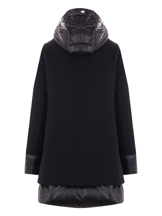 25FW 에르노 에코울 & 나일론 울트라라이트 A-셰이프 PI001966D 33344 9300 NERO - HERNO