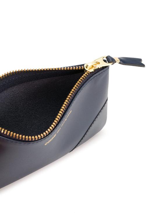 25FW 꼼데가르송 클래식 레더 라인 파우치 SA8100 NAVY - COMME DES GARCONS