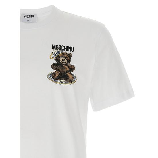25FW 모스키노 반팔 티셔츠 5241 V0721 1001 WHITE - MOSCHINO
