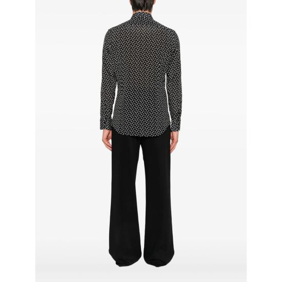 25SS 마짜렐리 긴팔 셔츠 POIS NERO BLACK - MAZZARELLI