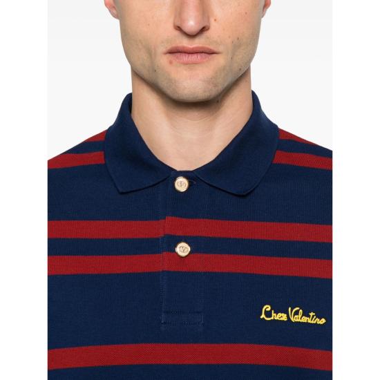 25FW 발렌티노 가라바니 폴로 티셔츠 7V3MH04CAYN CQ1 BLUE - VALENTINO GARAVANI