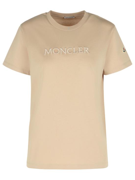 25FW 몽클레어 반팔 티셔츠 093 8C000 12 89AUO221 Beige