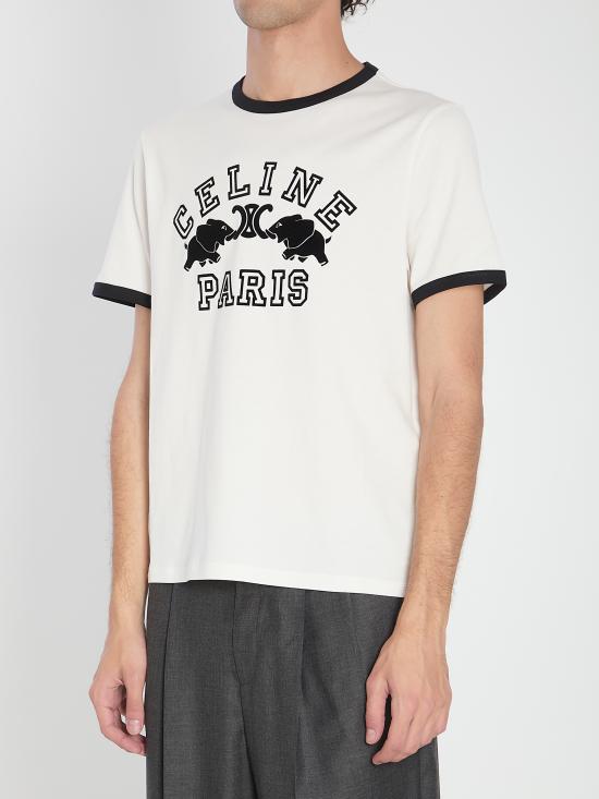 25FW 셀린느 반팔 티셔츠 RX0AV671Q WHITE - CELINE