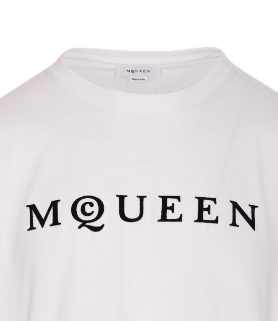25FW 알렉산더 맥퀸 반팔 티셔츠 828420 QTADD0909 White - ALEXANDER MCQUEEN