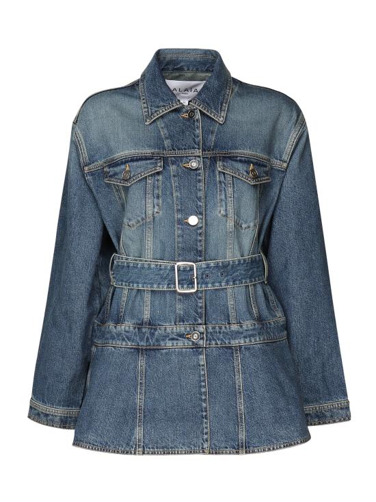 25FW 알라이아 자켓 AA9V0422T536A 525 BLUE VINTAGE