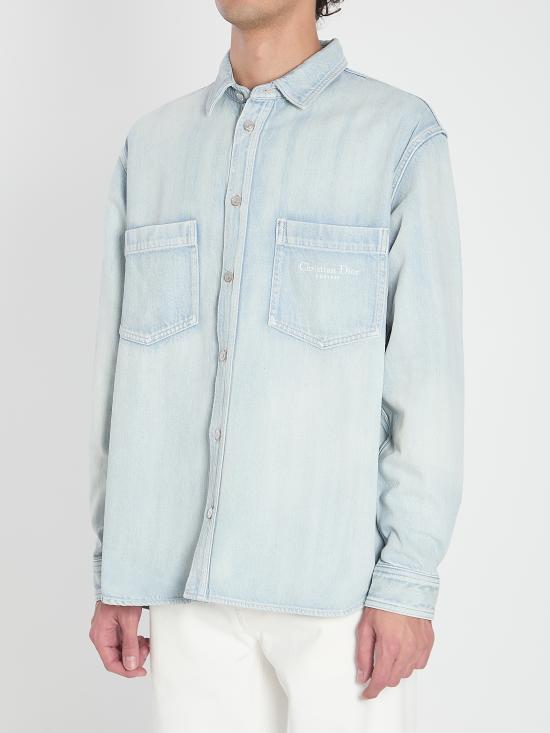 25FW 크리스챤디올 데님 셔츠 593D596 BLUE - DIOR