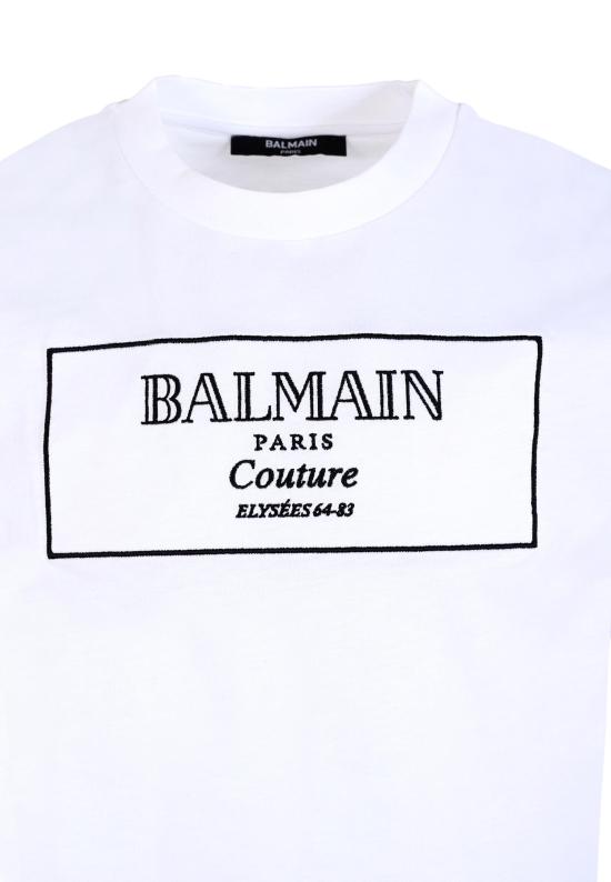 25FW [키즈] 발망 티셔츠 BX8P51 Z3186 100NE WHITE - BALMAIN