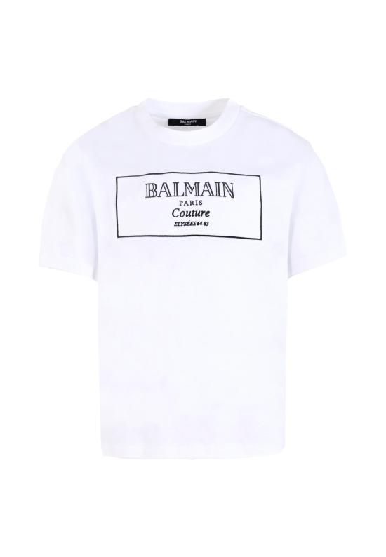 25FW [키즈] 발망 티셔츠 BX8P51 Z3186 100NE WHITE