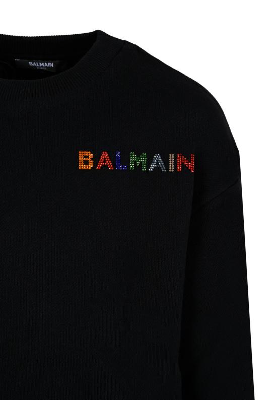 25FW [키즈] 발망 니트/스웻셔츠 BX4A70 Z3183 930MC BLACK - BALMAIN