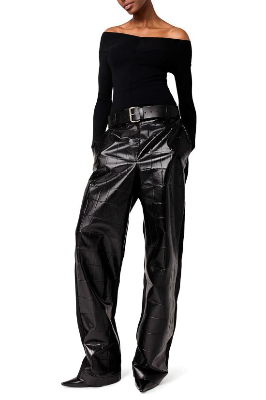 25FW 스텔라 맥카트니 긴팔 티셔츠 6K10683S2543 1000 Black - STELLA MCCARTNEY