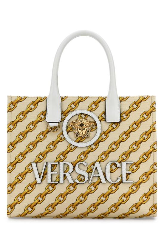 25SS 베르사체 숄더백 10058611A13568 5W73V Porcelain White Multicolor Versace Gold